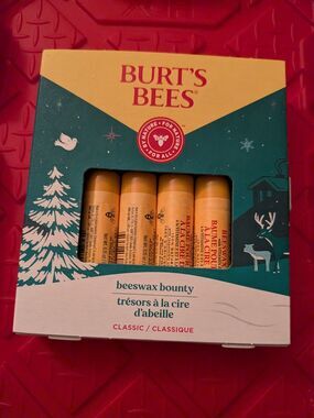 Burt's Bees Beeswax Bounty 4 Pack Lip Balm Holiday Gift Set